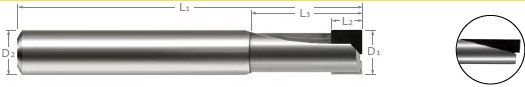 PCD End Mill, Square