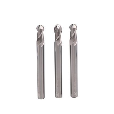 EME06 Carbide, 2 Flute Ball End Mills with Long Neck