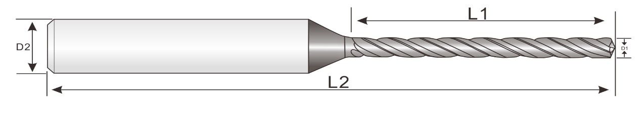 Solid Carbide Drill Bits 3.0mm/3.175mm, EMH16, EMH17